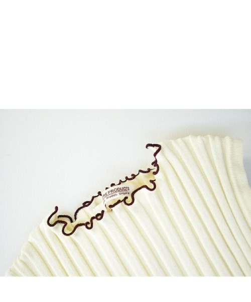 THEATRE PRODUCTS（シアタープロダクツ）の「ノースリーブリブニット（ニット/セーター・レディース・ベージュ/グリーン/ブラック/ホワイト/レッド・FREE）」の6枚目の写真