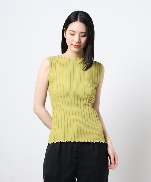 THEATRE PRODUCTS（シアタープロダクツ）の「ノースリーブリブニット（ニット/セーター・レディース・ベージュ/グリーン/ブラック/ホワイト/レッド・FREE）」の20枚目の写真