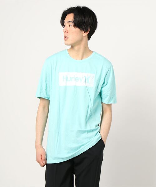 Hurley (ハーレー)の「M EVD WSH OAO BOXED TEXTURE SS / ハーレー ボックスロゴTシャツ ユニセックス(Tシャツ/カットソー・メンズ・ホワイト/ブルー/ブラック/グリーン・LARGE/MEDIUM/SMALL/X-LARGE)」の3枚目の写真