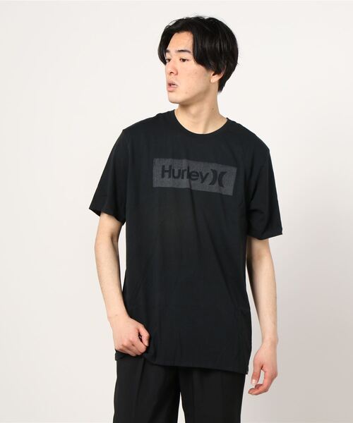 Hurley (ハーレー)の「M EVD WSH OAO BOXED TEXTURE SS / ハーレー ボックスロゴTシャツ ユニセックス(Tシャツ/カットソー・メンズ・ホワイト/ブルー/ブラック/グリーン・LARGE/MEDIUM/SMALL/X-LARGE)」の1枚目の写真