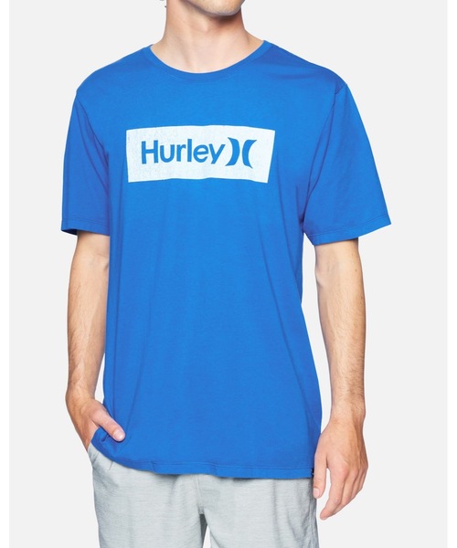 Hurley (ハーレー)の「M EVD WSH OAO BOXED TEXTURE SS / ハーレー ボックスロゴTシャツ ユニセックス(Tシャツ/カットソー・メンズ・ホワイト/ブルー/ブラック/グリーン・LARGE/MEDIUM/SMALL/X-LARGE)」の4枚目の写真