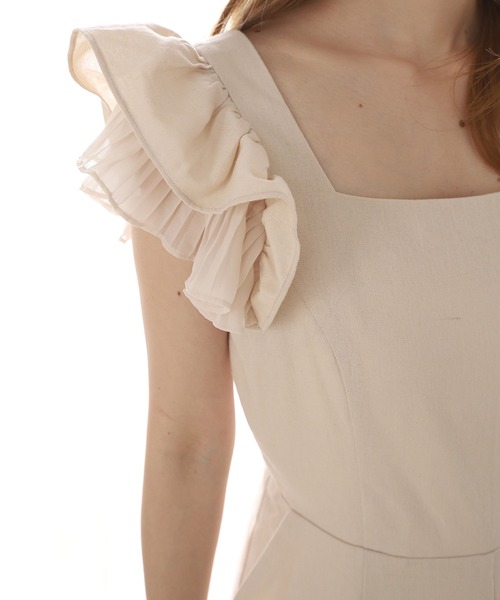 one after another NICE CLAUP(ワンアフターアナザーナイスクラップ)の「バックリボンサロペット(サロペット/オーバーオール・レディース・ブラック/アイボリー/ストライプ・FREE)」の12枚目の写真