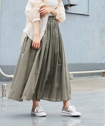 WEGO/【ZOZOTOWN＆一部店限定】コットンロングギャザースカート