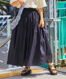 WEGO/【ZOZOTOWN&一部店限定】コットンロングギャザースカート