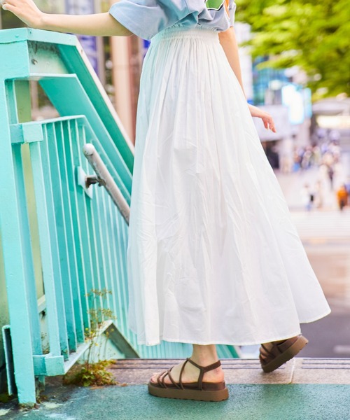 セール】WEGO/【ZOZOTOWN＆一部店限定】コットンロングギャザー