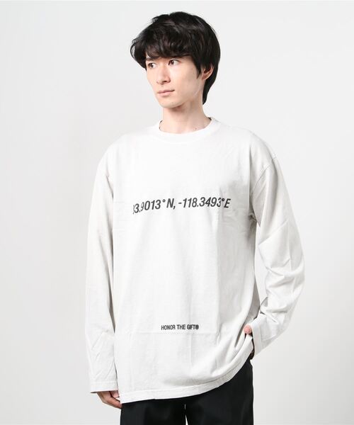 HONOR THE GIFT(オナーザギフト)の「PARADISE L/S TEE(Tシャツ/カットソー・メンズ・ライトグレー/オレンジ・M/L/XL/XXL)」の2枚目の写真