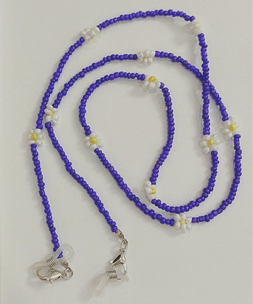 ♪533❤️ アンティークビーズマスクチェーンメガネチェーンハンドメイド