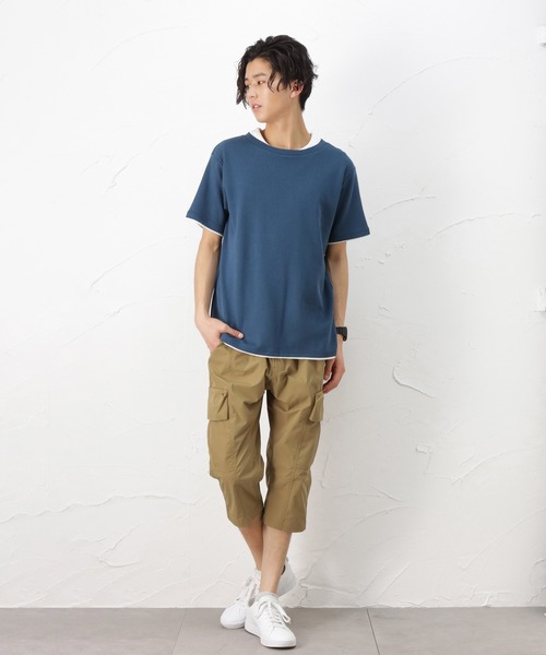 NAVY(ネイビー)の「カーゴパンツ(カーゴパンツ・メンズ・ブラック/ベージュ/ネイビー/カーキ・M/L/XL)」の2枚目の写真