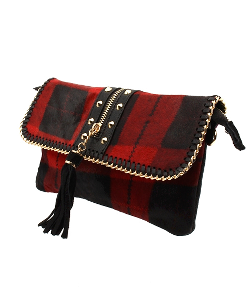 ROSE BUD（ローズバッド）の「【mina掲載】【CLASSY掲載】【VERY掲載】(LL ACCESSORIES)B1577 HAIR CLUTCH BAG（クラッチバッグ・レディース・ブラック×レッド/ブラック×ホワイト・ONE SIZE）」の3枚目の写真