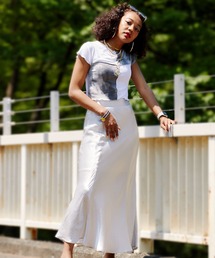 atmos pink | atmos pink サテン マーメイドスカート / アトモスピンク サテン マーメイドスカート(スカート)