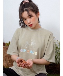 『muah muah/ムーアムーア×DISNEY/ディズニー』Chip and Dale Pigment T-shirt/チップ&デール ピグメント 半袖Tシャツ