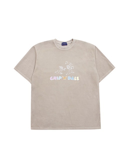 muahmuah（ムーアムーア）の「『muah muah/ムーアムーア×DISNEY/ディズニー』Chip and Dale Pigment T-shirt/チップ＆デール ピグメント 半袖Tシャツ（Tシャツ/カットソー・レディース・チャコールグレー/ベージュ/パープル/ブルー・FREE）」の15枚目の写真