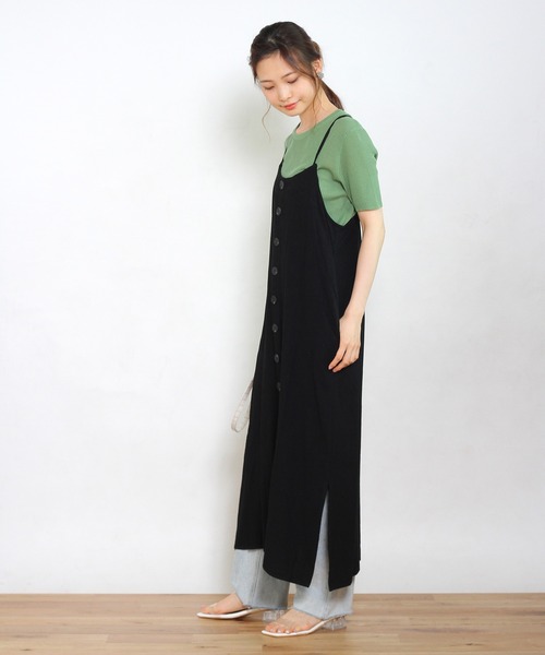 Crisp yours(クリスプユアーズ)の「【WEB限定】バックリボンストレートワンピース(ワンピース・レディース・ブラック/カーキ・FREE)」の9枚目の写真