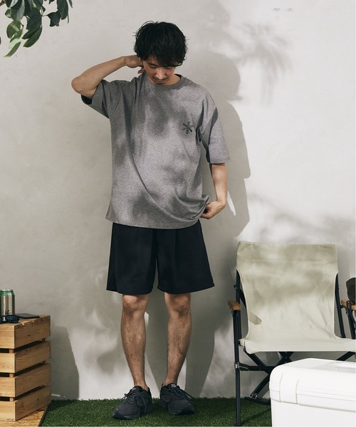 JOURNAL STANDARD relume（ジャーナルスタンダード　レリューム）の「Ny Neo Type Writer パッカブル ワイドショーツ/トラックパンツ（その他パンツ・メンズ・ブラック/パープル/グレー・MEDIUM/LARGE）」の18枚目の写真