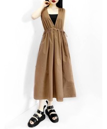 LVEU. | Side ribbon jumper skirt / サイドリボンジャンパースカート（Ai select)(ジャンパースカート)