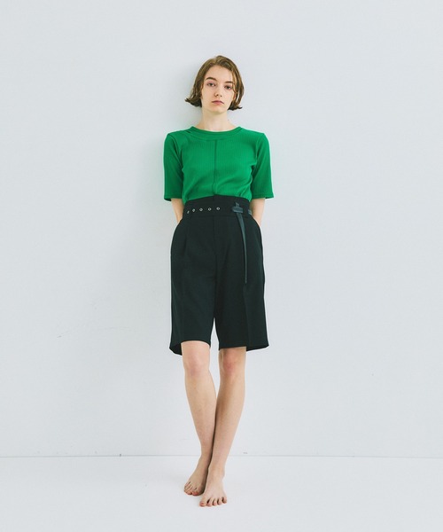 UNITED TOKYO（ユナイテッドトウキョウ）の「beautility　リバーテレコバックギャザートップス（Tシャツ/カットソー・レディース・ブラック/ブルー/グリーン・FREE）」の6枚目の写真