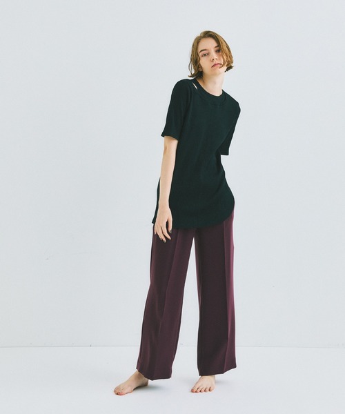 UNITED TOKYO（ユナイテッドトウキョウ）の「beautility　リバーテレコバックギャザートップス（Tシャツ/カットソー・レディース・ブラック/ブルー/グリーン・FREE）」の4枚目の写真