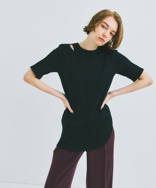 UNITED TOKYO（ユナイテッドトウキョウ）の「beautility　リバーテレコバックギャザートップス（Tシャツ/カットソー・レディース・ブラック/ブルー/グリーン・FREE）」の9枚目の写真