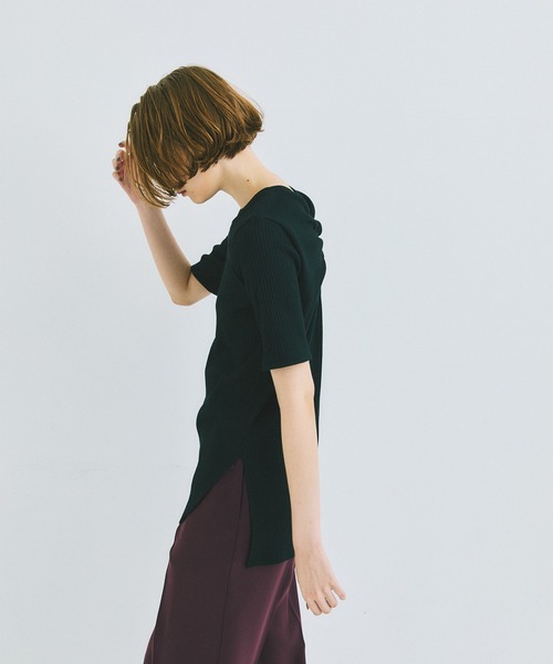 UNITED TOKYO（ユナイテッドトウキョウ）の「beautility　リバーテレコバックギャザートップス（Tシャツ/カットソー・レディース・ブラック/ブルー/グリーン・FREE）」の10枚目の写真