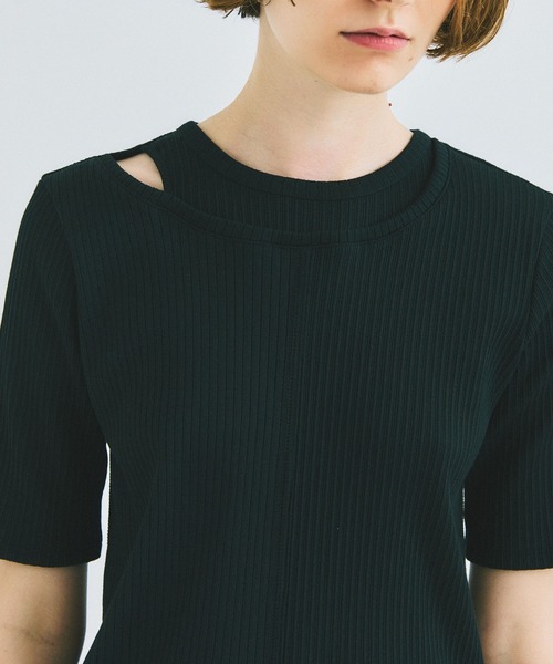 UNITED TOKYO（ユナイテッドトウキョウ）の「beautility　リバーテレコバックギャザートップス（Tシャツ/カットソー・レディース・ブラック/ブルー/グリーン・FREE）」の15枚目の写真