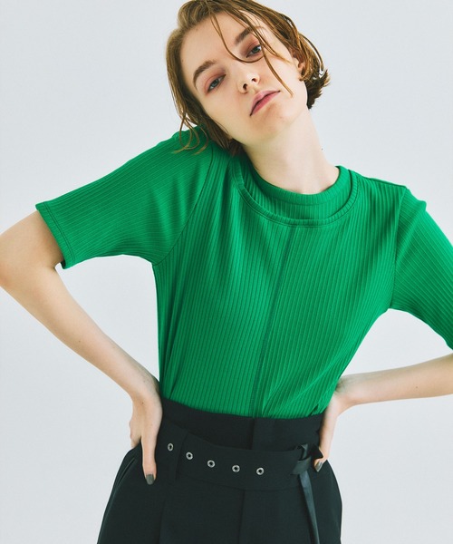 UNITED TOKYO（ユナイテッドトウキョウ）の「beautility　リバーテレコバックギャザートップス（Tシャツ/カットソー・レディース・ブラック/ブルー/グリーン・FREE）」の21枚目の写真