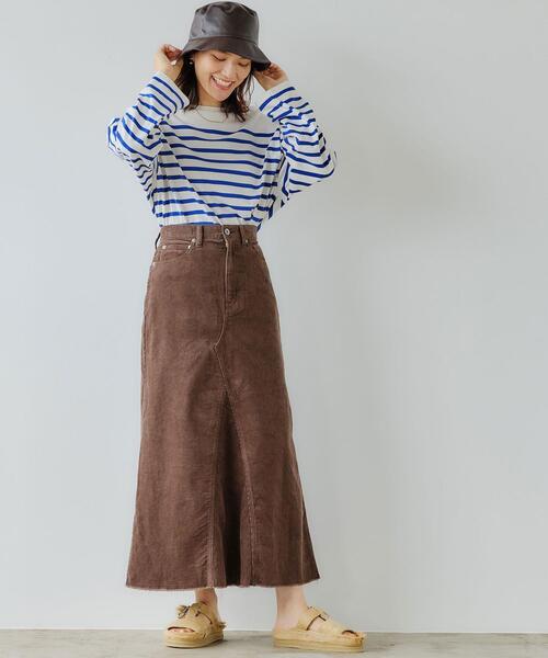 green label relaxing（グリーンレーベルリラクシング）の「パネル ボーダー バスク ロングスリーブ プルオーバー カットソー（Tシャツ/カットソー・レディース・ロイヤルブルー/オフホワイト/ライラック・FREE）」の12枚目の写真