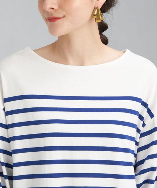 green label relaxing（グリーンレーベルリラクシング）の「パネル ボーダー バスク ロングスリーブ プルオーバー カットソー（Tシャツ/カットソー・レディース・ロイヤルブルー/オフホワイト/ライラック・FREE）」の13枚目の写真