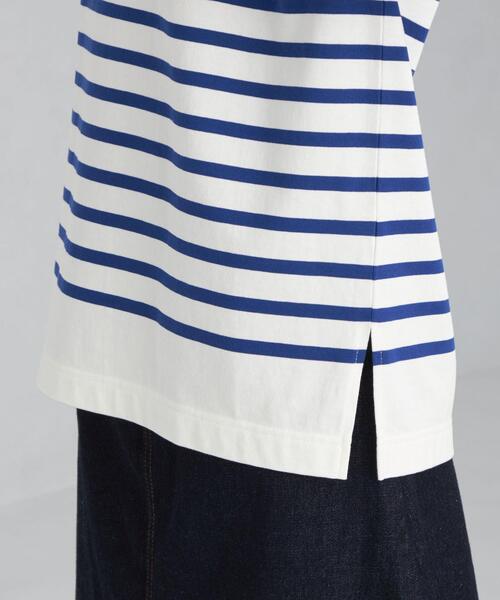 green label relaxing（グリーンレーベルリラクシング）の「パネル ボーダー バスク ロングスリーブ プルオーバー カットソー（Tシャツ/カットソー・レディース・ロイヤルブルー/オフホワイト/ライラック・FREE）」の15枚目の写真