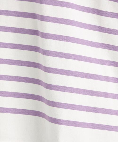 green label relaxing（グリーンレーベルリラクシング）の「パネル ボーダー バスク ロングスリーブ プルオーバー カットソー（Tシャツ/カットソー・レディース・ロイヤルブルー/オフホワイト/ライラック・FREE）」の11枚目の写真