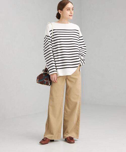 green label relaxing（グリーンレーベルリラクシング）の「パネル ボーダー バスク ロングスリーブ プルオーバー カットソー（Tシャツ/カットソー・レディース・ロイヤルブルー/オフホワイト/ライラック・FREE）」の21枚目の写真