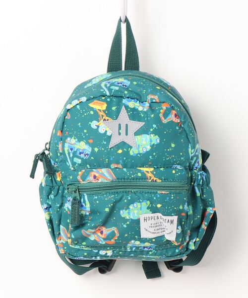 Kids Foret（キッズフォーレ）の「ボンディングリュック（バックパック/リュック・キッズ・パープル/グリーン/ネイビー/ピンク・M/S/L）」の2枚目の写真