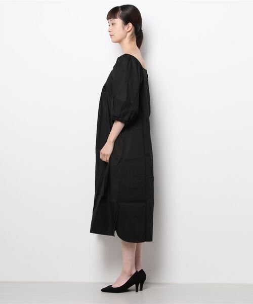 CAMILLE EAU（カミーユオー）の「ボリュームスリーブサックワンピース（ワンピース・レディース・ブラック/アイボリー・MEDIUM）」の6枚目の写真