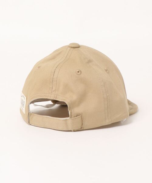 petit main（プティマイン）の「Kids Sim Logo Cap（キャップ・キッズ・ライトグレー/ベージュ/ブルー・52cm/50cm/54cm）」の4枚目の写真