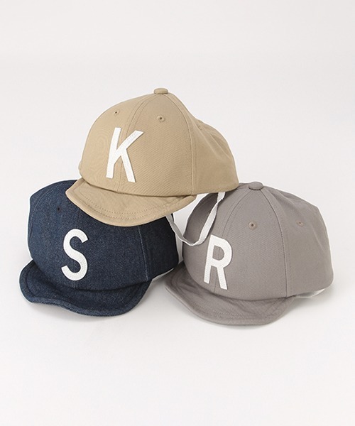 petit main（プティマイン）の「Kids Sim Logo Cap（キャップ・キッズ・ライトグレー/ベージュ/ブルー・52cm/50cm/54cm）」の15枚目の写真