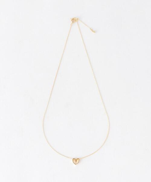 green label relaxing(グリーンレーベルリラクシング)の「ハート フレーム プチ ネックレス(ネックレス・レディース・シルバー/ゴールド・FREE)」の3枚目の写真