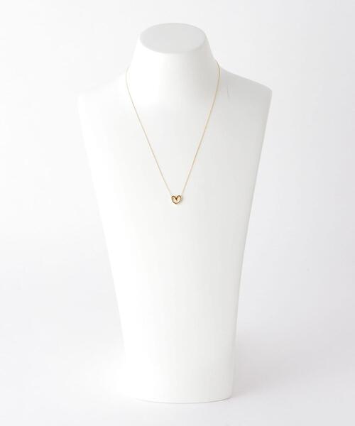 green label relaxing(グリーンレーベルリラクシング)の「ハート フレーム プチ ネックレス(ネックレス・レディース・シルバー/ゴールド・FREE)」の7枚目の写真