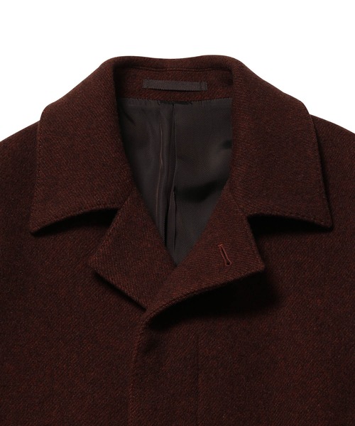 WILD LIFE TAILOR Adam et Rope'（ワイルドテーラーアダムエロペ　）の「【WILD LIFE TAILOR】MANTECO オーバーコート（ステンカラーコート・メンズ・ブラウン/グレー・M/L）」の5枚目の写真