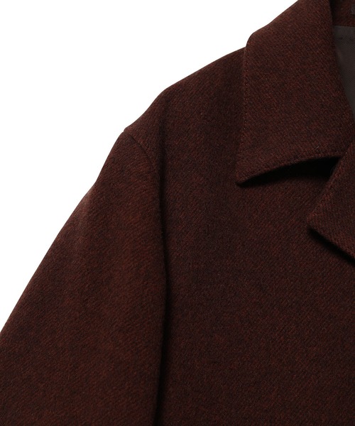 WILD LIFE TAILOR Adam et Rope'（ワイルドテーラーアダムエロペ　）の「【WILD LIFE TAILOR】MANTECO オーバーコート（ステンカラーコート・メンズ・ブラウン/グレー・M/L）」の14枚目の写真