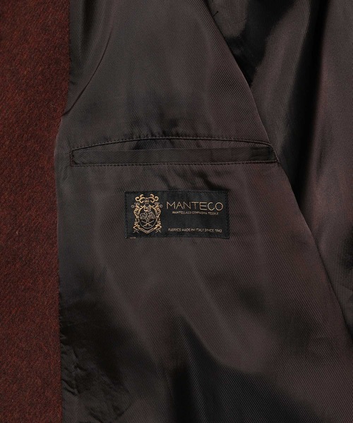 WILD LIFE TAILOR Adam et Rope'（ワイルドテーラーアダムエロペ　）の「【WILD LIFE TAILOR】MANTECO オーバーコート（ステンカラーコート・メンズ・ブラウン/グレー・M/L）」の13枚目の写真