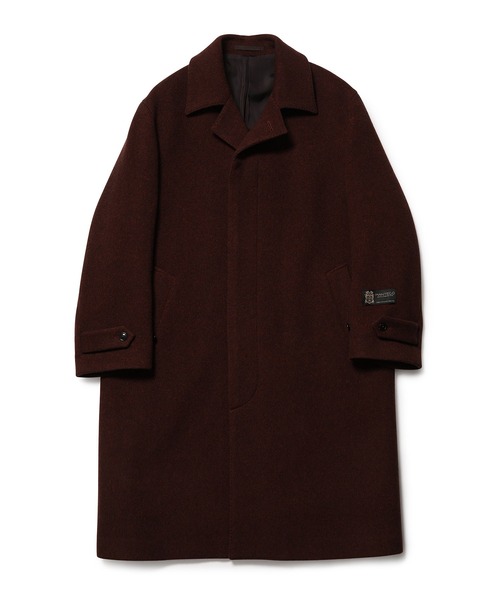 WILD LIFE TAILOR Adam et Rope'（ワイルドテーラーアダムエロペ　）の「【WILD LIFE TAILOR】MANTECO オーバーコート（ステンカラーコート・メンズ・ブラウン/グレー・M/L）」の3枚目の写真