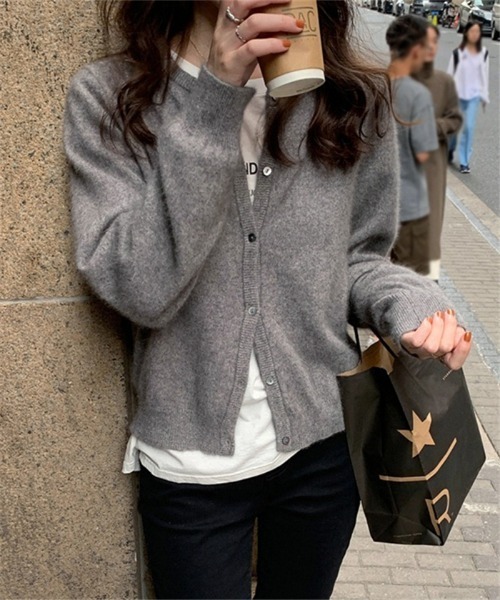 MAISON DE THERESE（メゾン ド テレーズ）の「クルーネックニットカーディガン ノーカラーコート ノーカラージャケット セーター（カーディガン/ボレロ・レディース・A/B/C/D/E/F/G/H/I/J/K/L・FREE）」の22枚目の写真