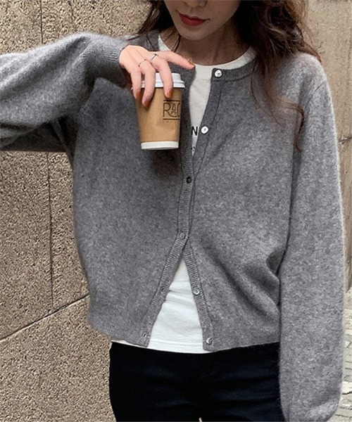 MAISON DE THERESE（メゾン ド テレーズ）の「クルーネックニットカーディガン ノーカラーコート ノーカラージャケット セーター（カーディガン/ボレロ・レディース・A/B/C/D/E/F/G/H/I/J/K/L・FREE）」の17枚目の写真