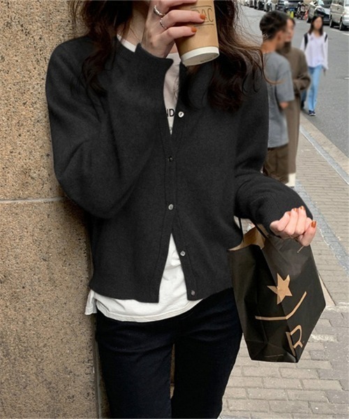 MAISON DE THERESE（メゾン ド テレーズ）の「クルーネックニットカーディガン ノーカラーコート ノーカラージャケット セーター（カーディガン/ボレロ・レディース・A/B/C/D/E/F/G/H/I/J/K/L・FREE）」の15枚目の写真