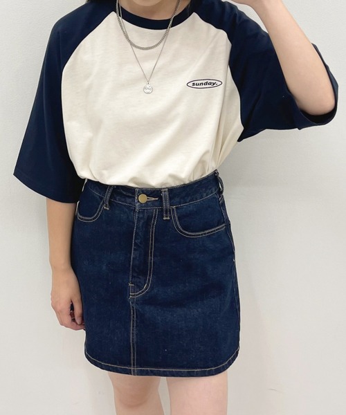 apres jour（アプレジュール）の「ラグランTシャツ【ZOZOTOWN限定アイテム】（Tシャツ/カットソー・レディース・ネイビー/グリーン/マスタード・X-LARGE/フリー）」の14枚目の写真