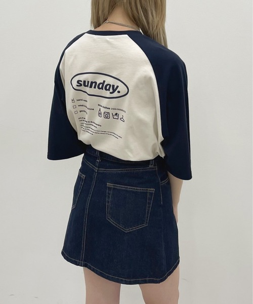 apres jour（アプレジュール）の「ラグランTシャツ【ZOZOTOWN限定アイテム】（Tシャツ/カットソー・レディース・ネイビー/グリーン/マスタード・X-LARGE/フリー）」の16枚目の写真