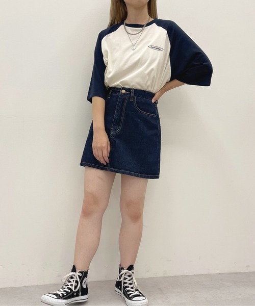 apres jour（アプレジュール）の「ラグランTシャツ【ZOZOTOWN限定アイテム】（Tシャツ/カットソー・レディース・ネイビー/グリーン/マスタード・X-LARGE/フリー）」の18枚目の写真