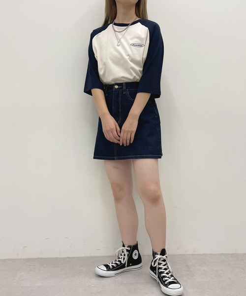 apres jour（アプレジュール）の「ラグランTシャツ【ZOZOTOWN限定アイテム】（Tシャツ/カットソー・レディース・ネイビー/グリーン/マスタード・X-LARGE/フリー）」の19枚目の写真