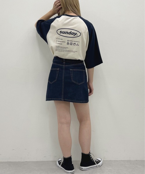 apres jour（アプレジュール）の「ラグランTシャツ【ZOZOTOWN限定アイテム】（Tシャツ/カットソー・レディース・ネイビー/グリーン/マスタード・X-LARGE/フリー）」の21枚目の写真