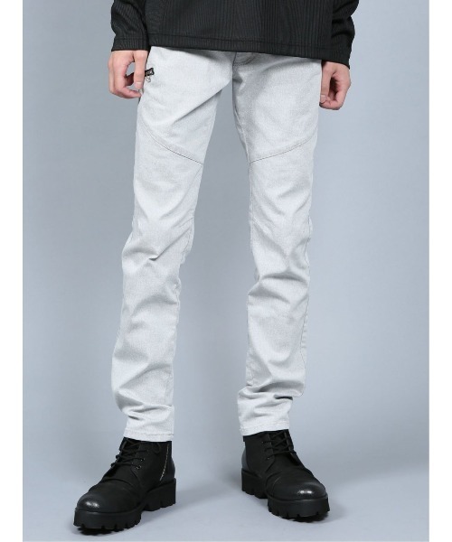 semantic design(セマンティックデザイン)の「セマンティックデザイン/semantic design ストレッチ裏カラー スキニーパンツ(チノパンツ・メンズ・ホワイト/ワインレッド・X-LARGE/S/MEDIUM/LARGE)」の1枚目の写真