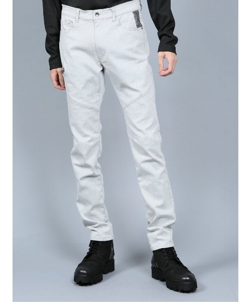 semantic design(セマンティックデザイン)の「セマンティックデザイン/semantic design ストレッチ裏カラー スキニーパンツ(チノパンツ・メンズ・ホワイト/ワインレッド・X-LARGE/S/MEDIUM/LARGE)」の5枚目の写真